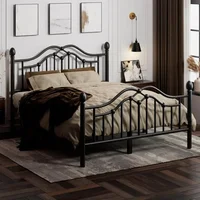 Metal Bed Frame with Headboard and Footboard, Modern Iron Platform Bed Frame Support Up to 1200LBS, Under Storage Bed Frames 1