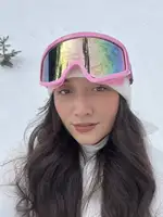 1 件 Pink Ski Goggles Cute Y2K Original Design Candy Color Features Matching Girls’ Favorite Pink Set Cos Protective Goggles Wit 1