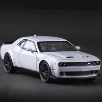 1:32 Dodge Challenger SRT Alloy Sports Car Model Simulation Diecast Metal Toy Muscle Car Model Sound and Light Children Toy Gift 1