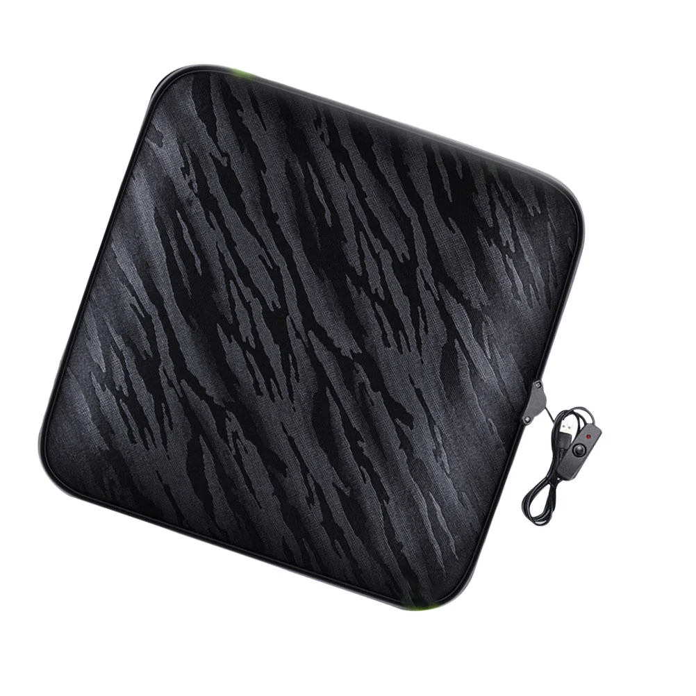 

Auto USB Heating Seat Pad Practical General Auto Heated Seat Cover Winter Heated Car Seat Cushion (Black)