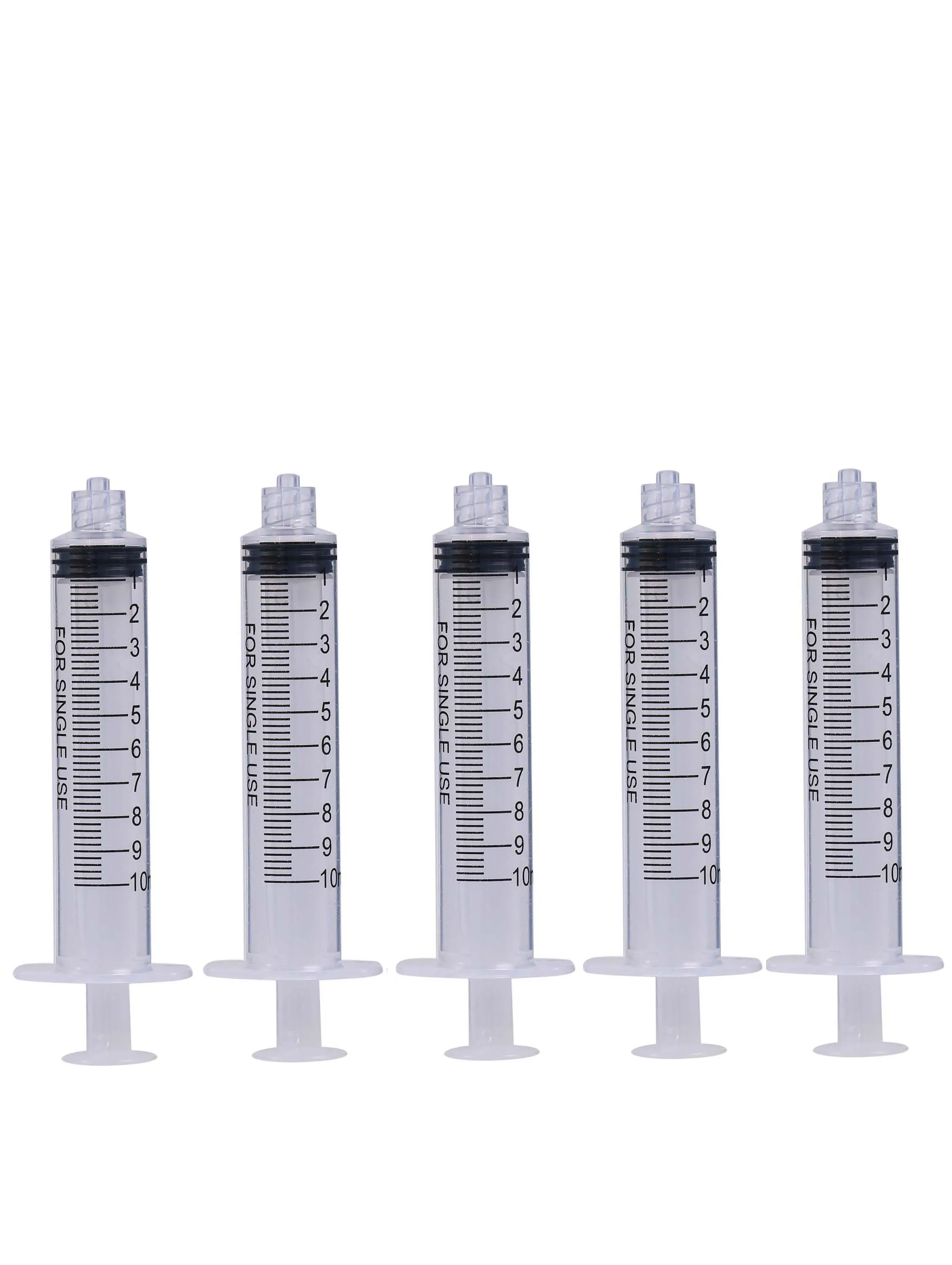 

10ML Disposable Plastic Syringe Sterile Individually Wrapped Needle Not Includedused ToRefill Measured Nutrient