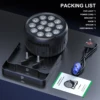 U'King 4Pcs 180W 14LED RGBW Par Lights Stage Light DMX512(4/8CH) Sound Activated DJ Lights For Party Concert Church Wedding 6
