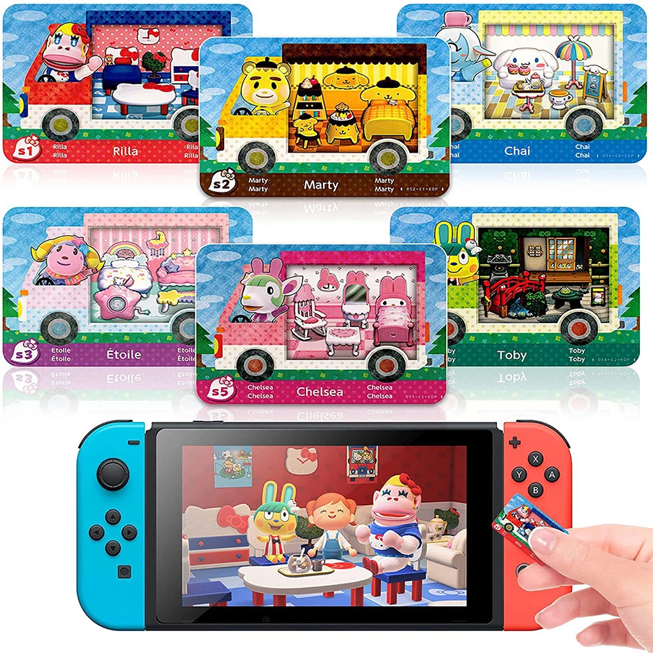 Animal Crossing: New Horizons Amiibo Card Cute Roles NS Switch 3DS Game Set fun Collect Mini NFC Cards Various Amiibo Card playing cards role playing game