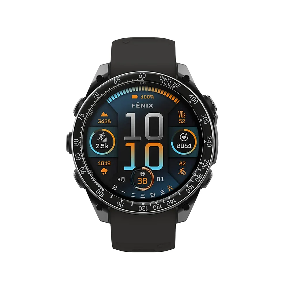 Stainless Steel Racing Speed Scale Watch Bezel Ring