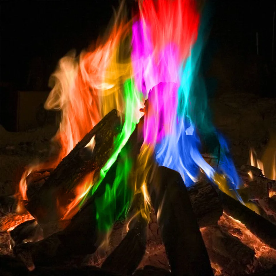 Fogata, Fuego Ardiente, Hoguera Con Leña Y Piedras. Página Para