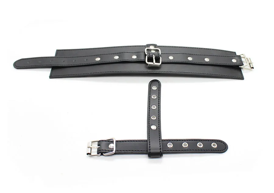 Handled Läder Hand Tummar Manschetter Bindningsbälte Slave Bdsm Bondage Cosplay Ankel Handledsrem med tår Restra_voghion.com