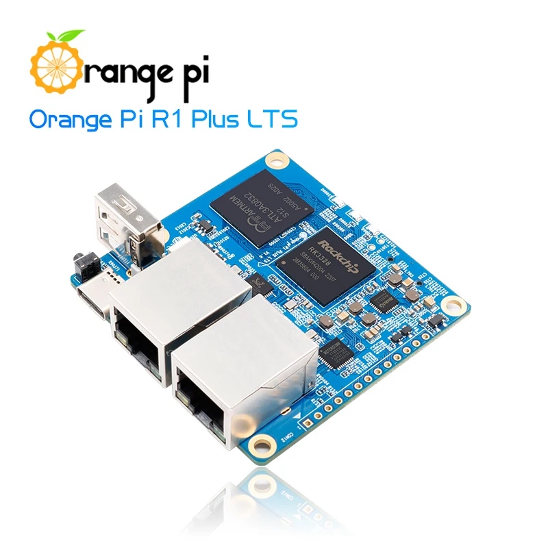 Orange Pi R1 Plus LTS 1GB RAM Rockchip RK3328 Dual Gigabit LEDE SBC Single Board Computer Mini PC OpenWrt Development Board single board computer