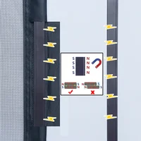 DTGJ NEW Magnetic Screen Windows Mosquito Net Customized size Black Invisible Fiberglass Mesh Air Tulle Anti insect fly Curtains 6