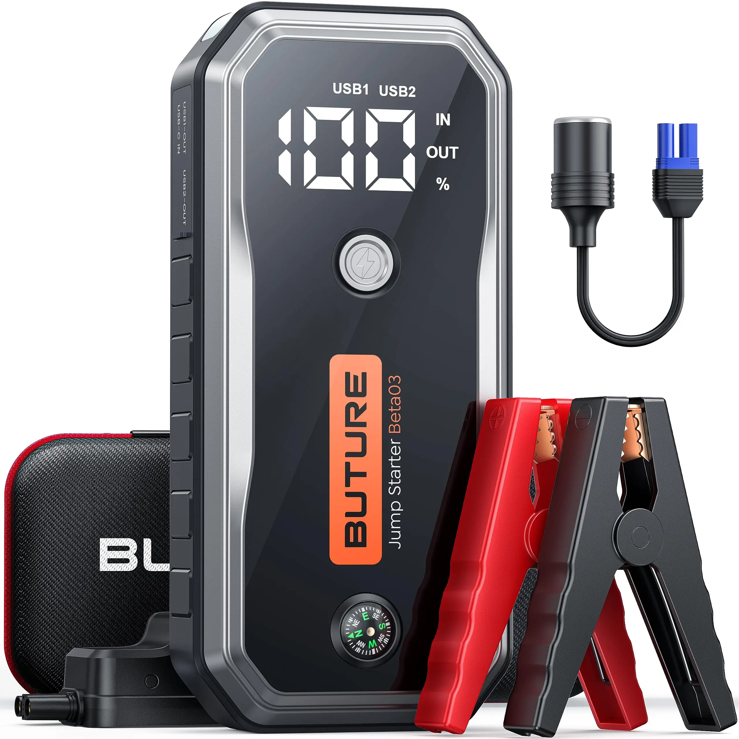 Car Jump Starter 5000A 26800 mAh Portable
