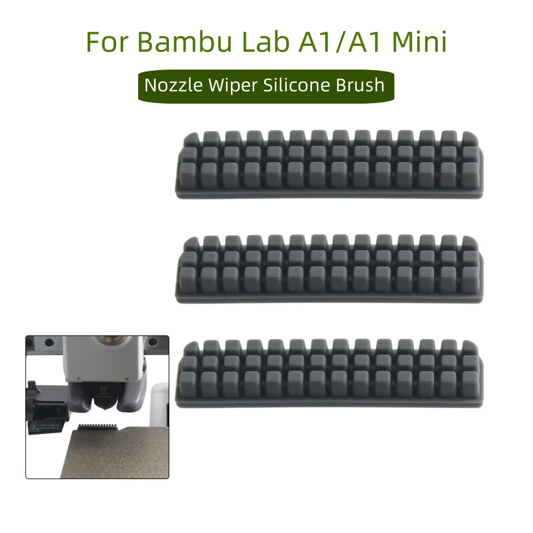 6 stuks 3D-printer siliconen mondstukborstel voor Bambu Lab A1 6 stuks 3D-printer siliconen mondstukborstel voor Bambu Lab A1