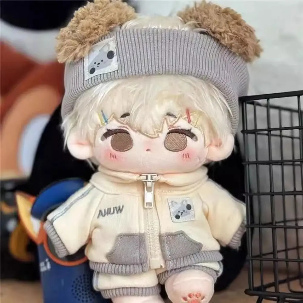 Hoodie 20cm Plush Toy Clothes Overalls Shoulder Strap Cotton Doll Clothes Sportswear Mini Plush Toy Clothes Children's Gift