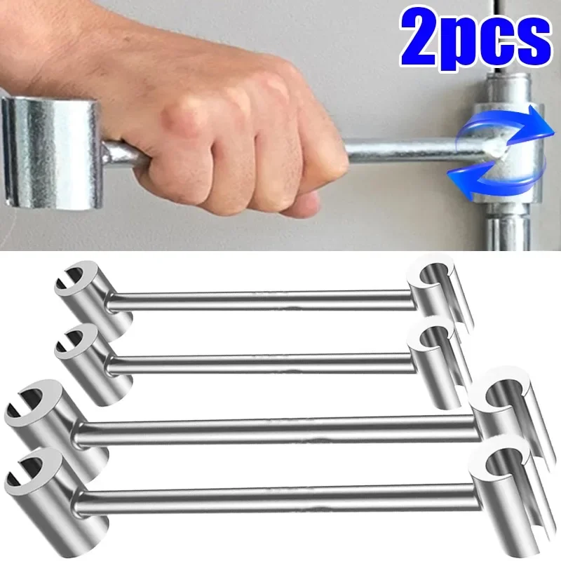Double Head Door Hinge Repair Spanner Adjusting Door Hinge Gap Wrench Hinges Repair Wrenches Hand Tools Spanners for Round Bolt