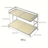 Nordic Style Acrylic Vanity Organizer, Sleek Black Countertop Display Rack for Cosmetics, Perfumes, Cup Storage 3