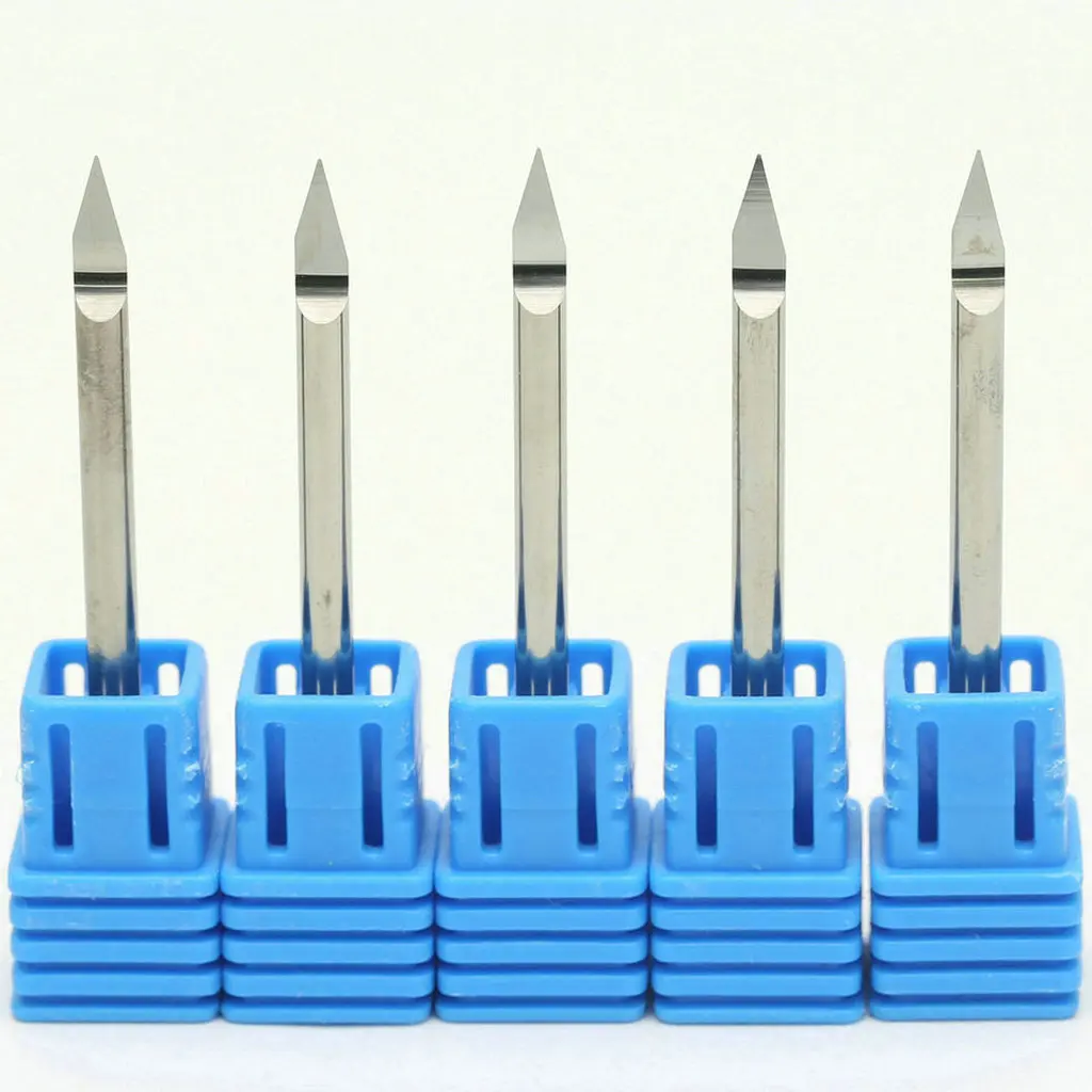 

Металлические гравировальные инструменты с плоским дном, фрезерный станок с ЧПУ, V-образная фреза, Вольфрамовая сталь, твердосплавная микро-концевая фреза, резаки для 3D резки алюминия