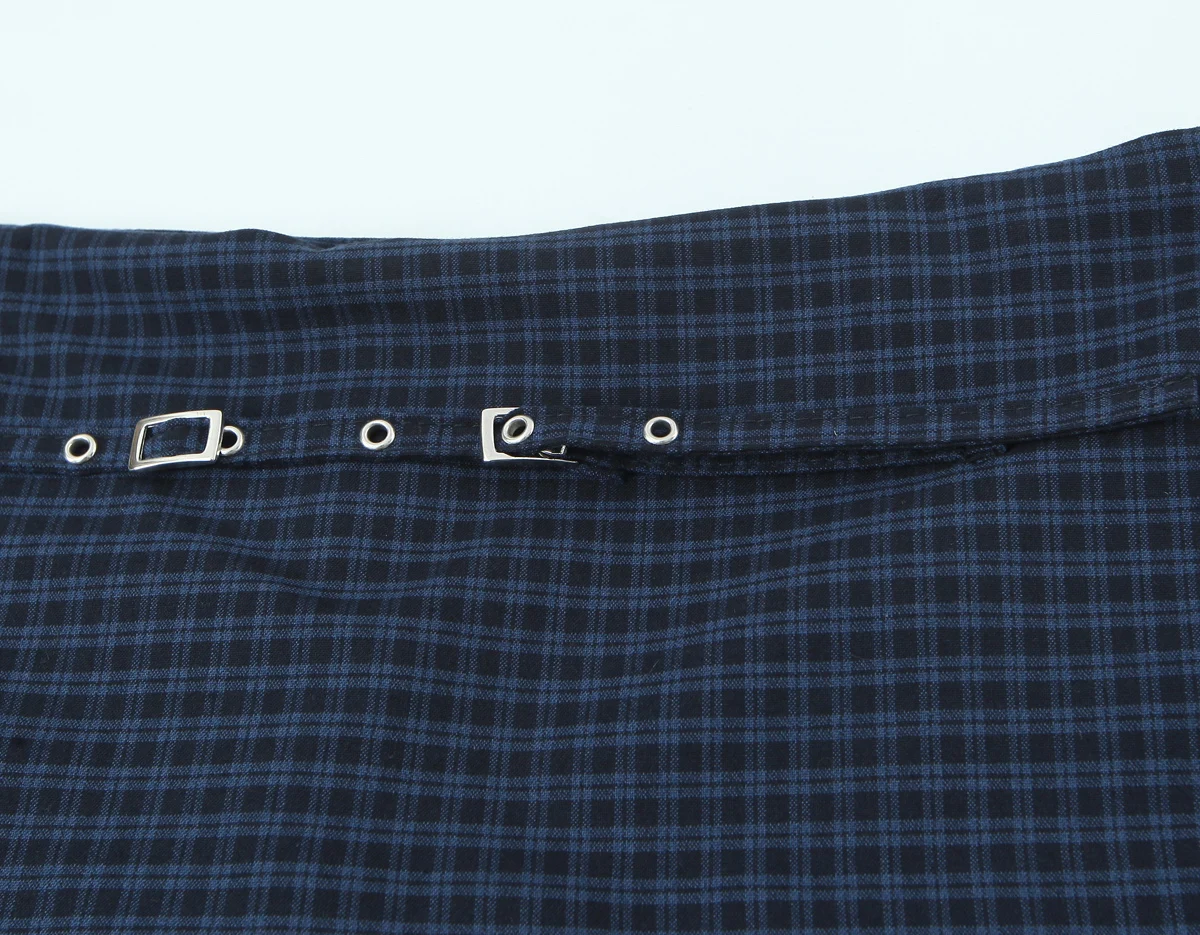 Women Vintage Casual Grid Long Pants Female Zipper Straight Loose Pants Fashion Spring Autumn Daily Commute Trousers Streetwear