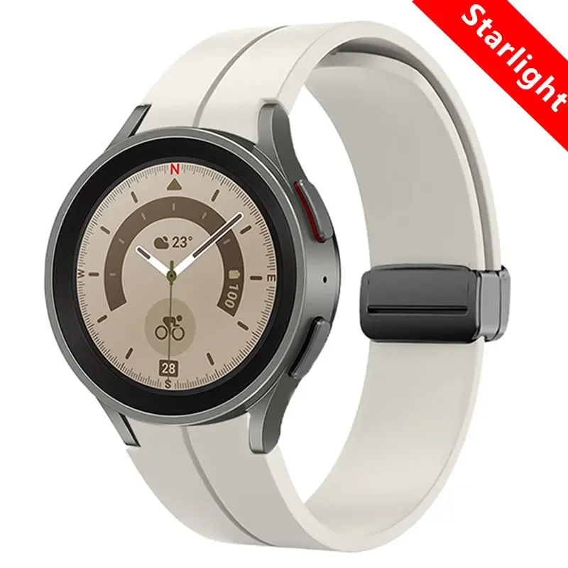 Premium Silicone Magnetic Buckle Watch Strap