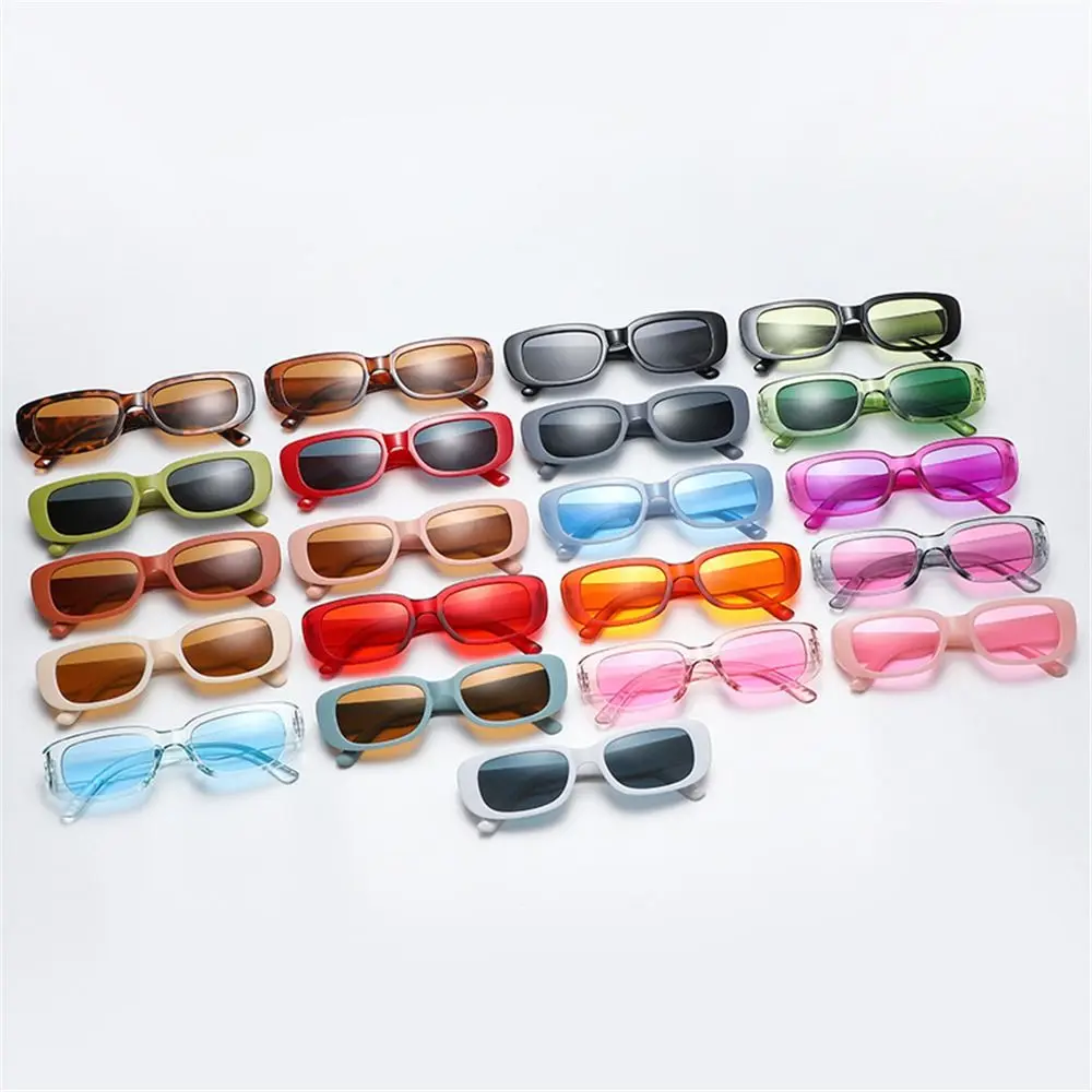 

Fashion Candy Color Retro Sunglasses for Women Men Y2K Sun Glasses Rectangle Sunglasses Vintage Shades