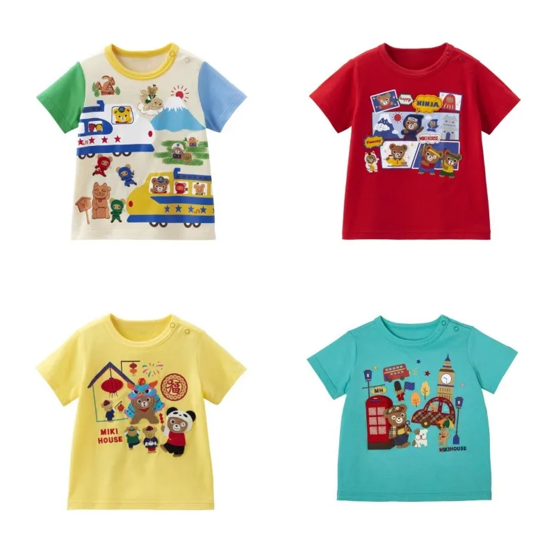 

Boys T-shirts Short Sleeved T-shirt Cartoon Baby Tees Graphic Tops Boy Tee Roupa Infantil Japanese Kids Clothes Camisetas