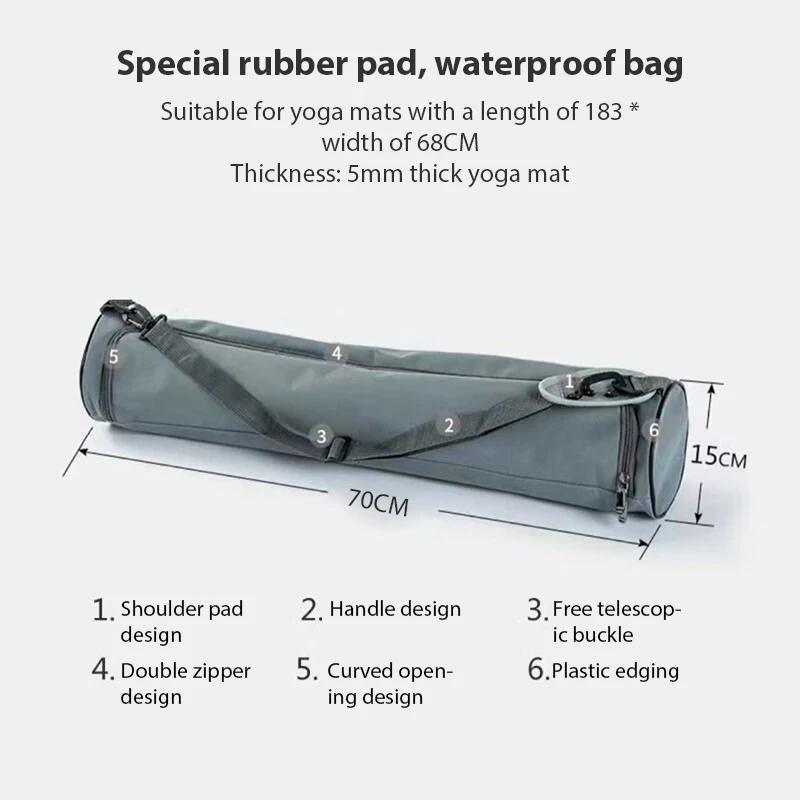 Yoga Bag Thickened Canvas Yoga Mat Bag Natural Rubber Mat Storage Tyrant
