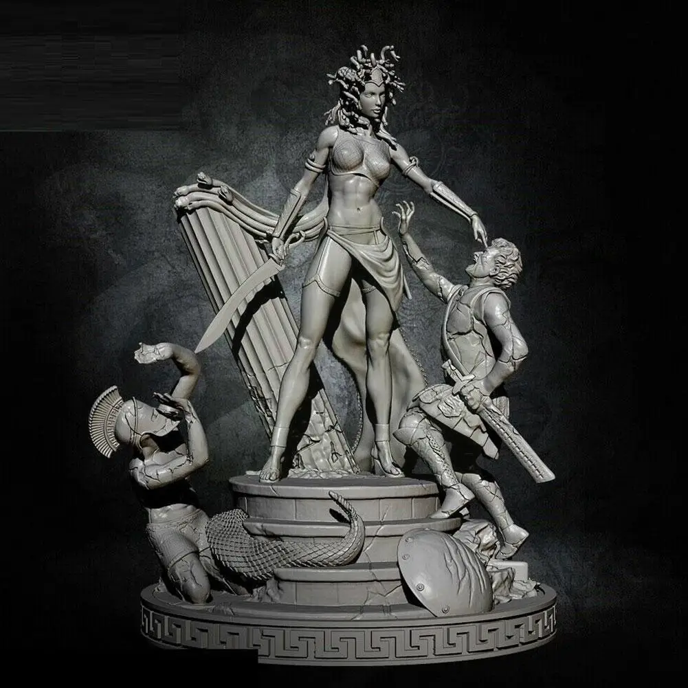 1:32 Scale Resin Figure Unpainted Model Kit Unassambled Medusa Collect Queen I9z4 |