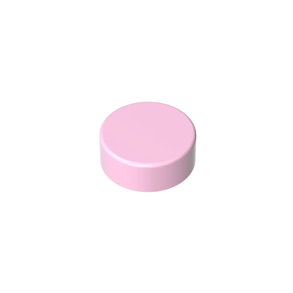 Gobricks GDS-612 Flat Tile 1x1 Round - Children's DIY Educational Building Blocks