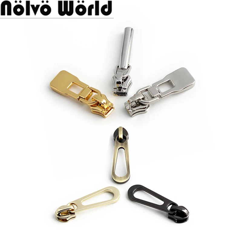 5# Nylon Metal Zipper Sliders For Bags Clothes Pocket Suitcase Garment Zips Pull Head Repair Kit Zippers Tapes Accessories