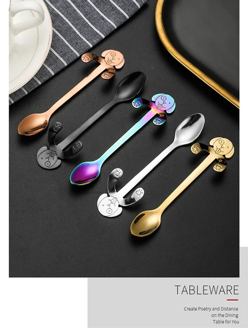 Cucchiai A Forma Di Zampa Per Animali - 2 Pezzi In Acciaio Inox Per Cibo E Bevande