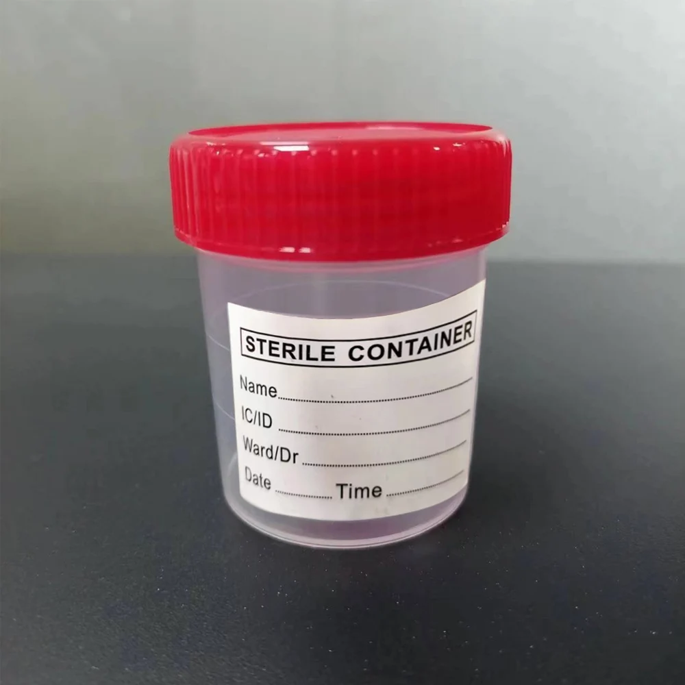 5pcs 60ml Urine Collection Sample Cup Specimen Bottle Container 60ML Plastic Cup Container for Use
