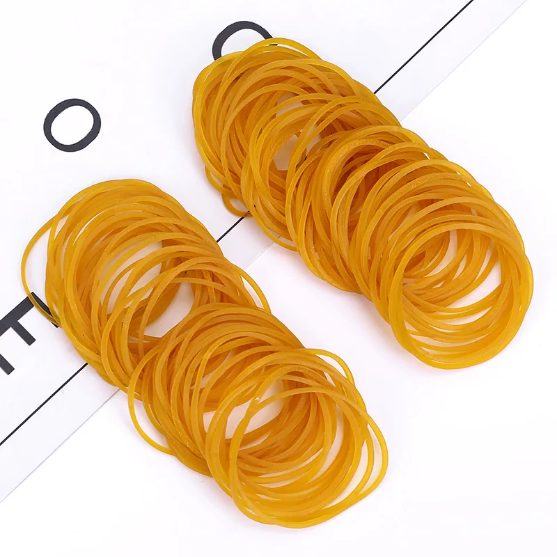 Bulk Pack of Soft Elastic Hair Bands - Durable and Versatile Rubber Fasteners