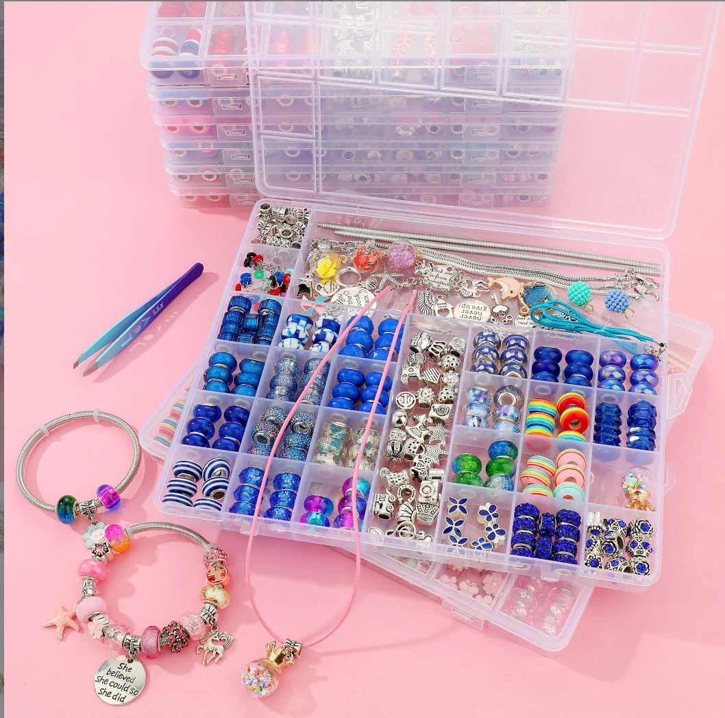 DIY Beaded Bracelet Kit 305Pcs Crystal Beads for Jewelry