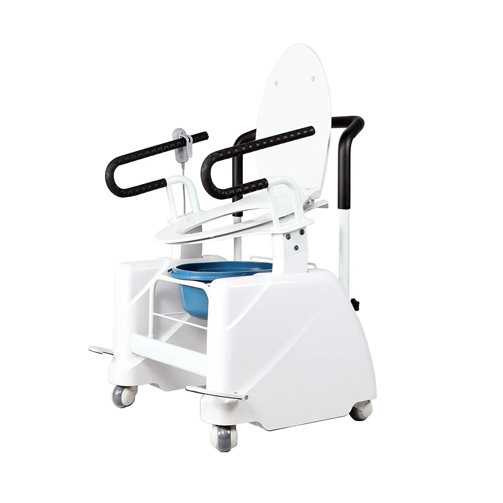 Humanization Design Transfer Lift Wheelchair Electric Remote Toilet Chair Wheelchair for Elderly Diabled 4