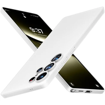 0.3mm Ultra Thin Matte Phone Case For Samsung Galaxy S25 S24 Ultra Plus S25+ Transparent Frosted PP Hard Cover Flexible Cover