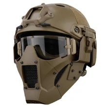 

Iron Warrior Tactical Mask with Fast Helmet and Tactical Goggles Airsoft Hunting Motorcycle Paintball Cosplay Protect Gear