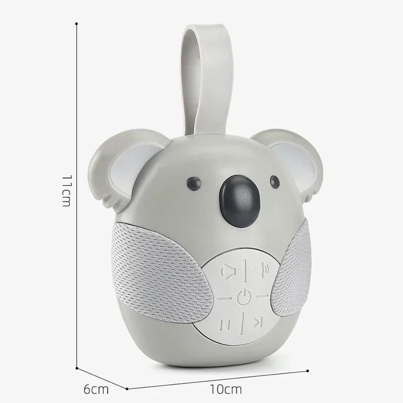 Newborn Portable Sleep Sound Machine Koala Soothing Music Player Sleep Monitor Home for Baby Room Stroller white noise machine baby monitor