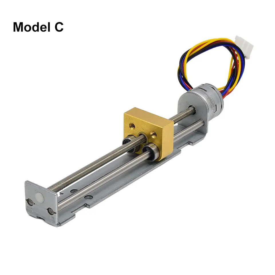 Mini Micro 15mm/20mm Precision Lead Linear Screw Nut Slider 2-phase 4-wire Stepping Motor Stepper Actuator DIY 3D Laser Printer image 4