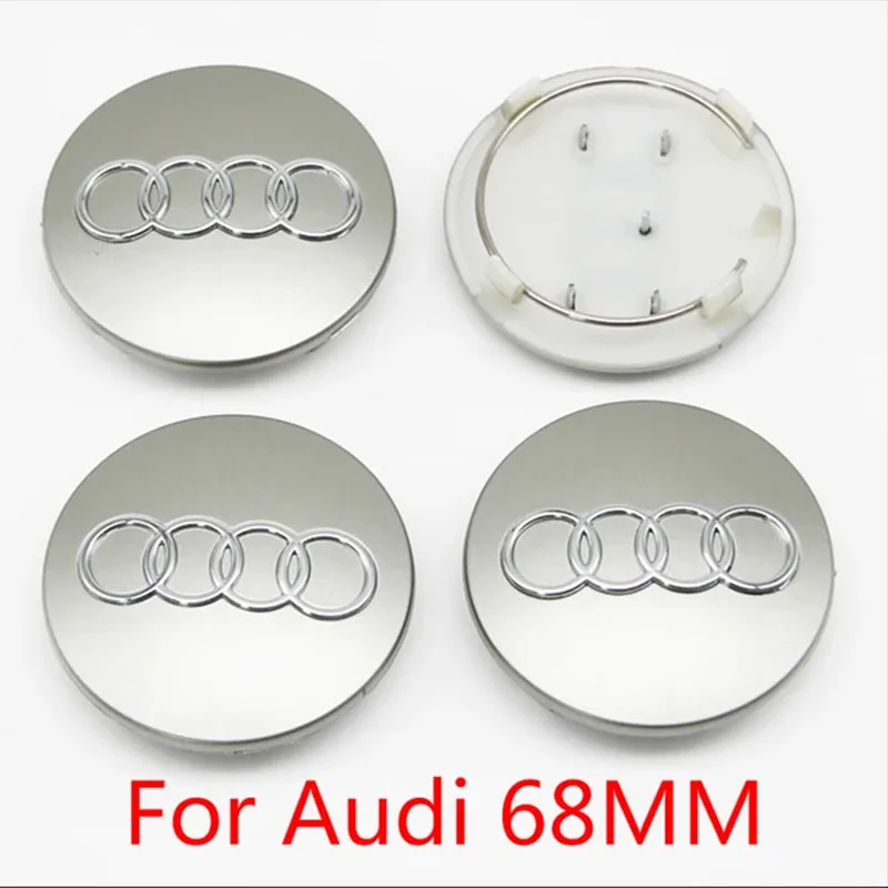 Premium Car Wheel Center Cap Hub Cover Badge - 4PCS Set