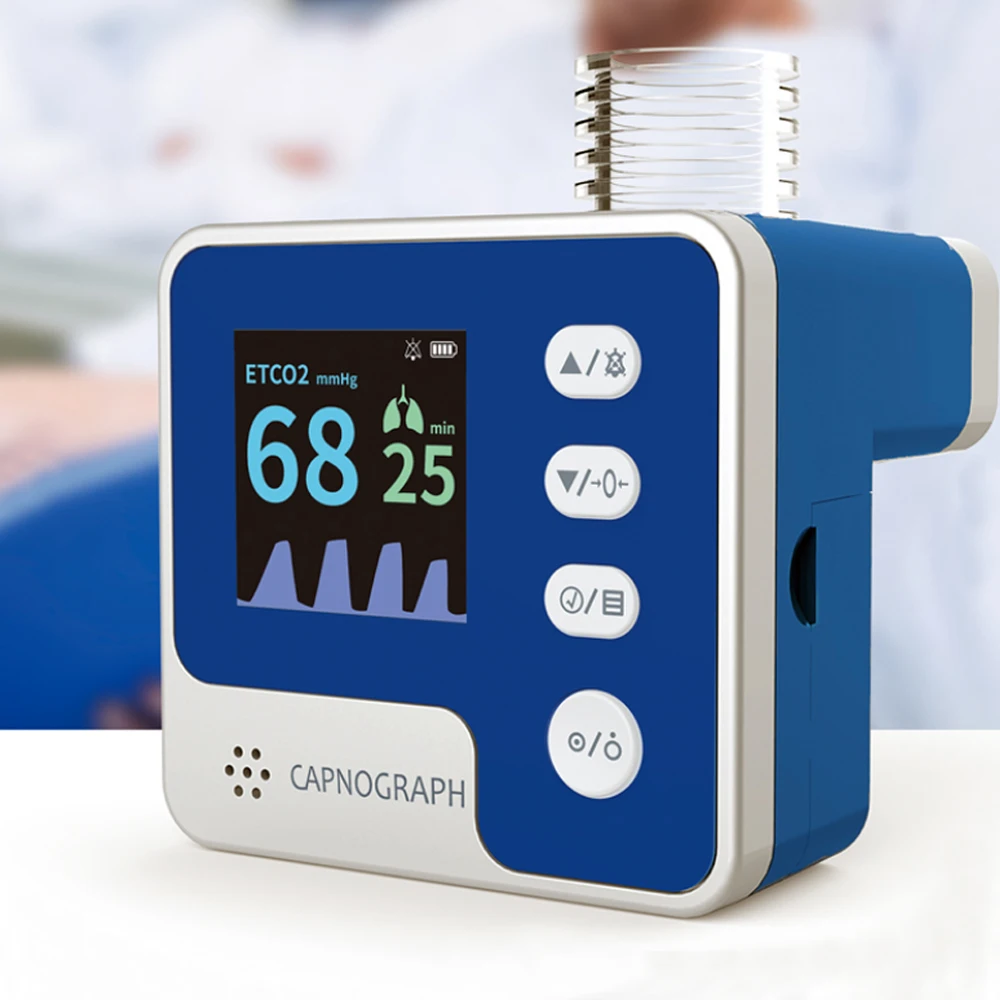 New Veterinary Capnograph Veterinary Monitor ETCO2 Sensor Monitor Connect Patien