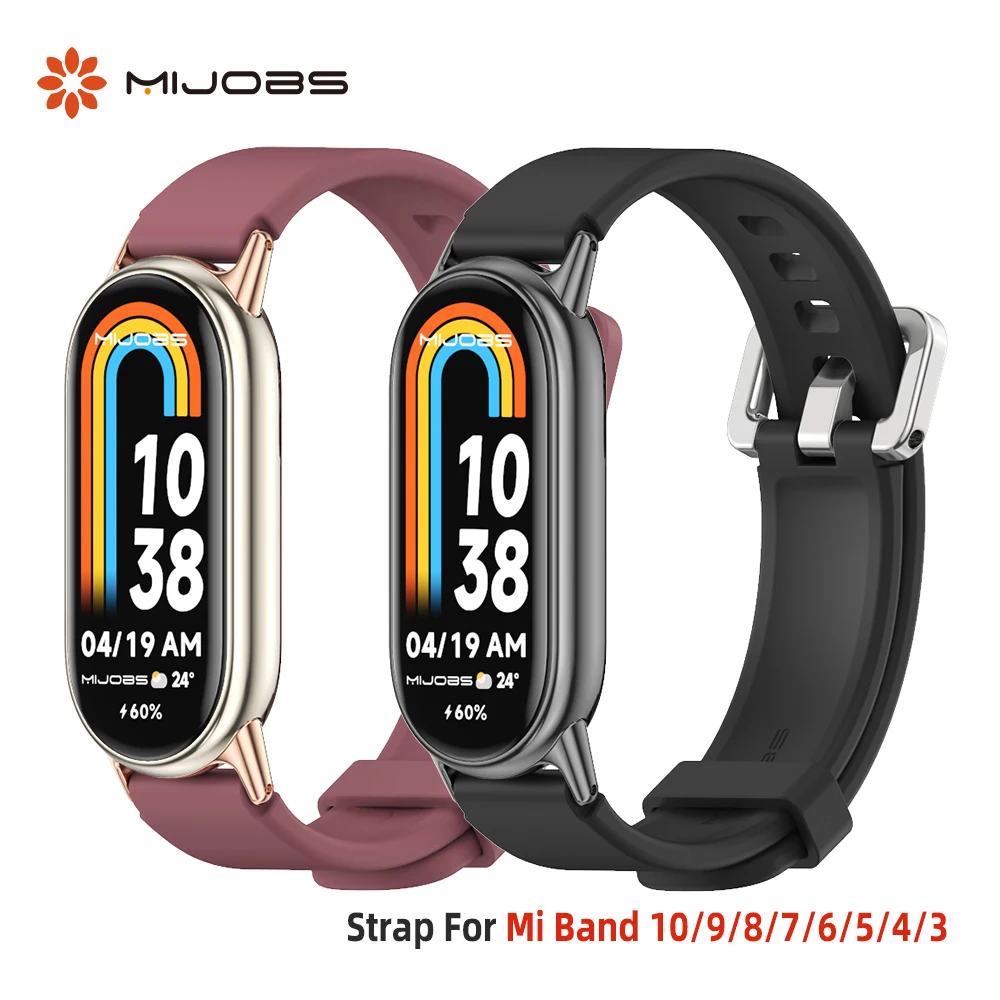 Correa para Mi Band repuesto de pulsera de silicona para Xiao mi Mi Band 8 pulsera MiBand 7 6 5 correa de muñeca