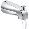 Bathroom Tub Spout,5 1/4 Inches Reach Wall Front Mount With Shower Diverter 1/2In IPS Inside Thread Bathtub Faucet Spout 1