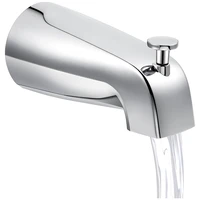 Bathroom Tub Spout,5 1/4 Inches Reach Wall Front Mount With Shower Diverter 1/2In IPS Inside Thread Bathtub Faucet Spout 1
