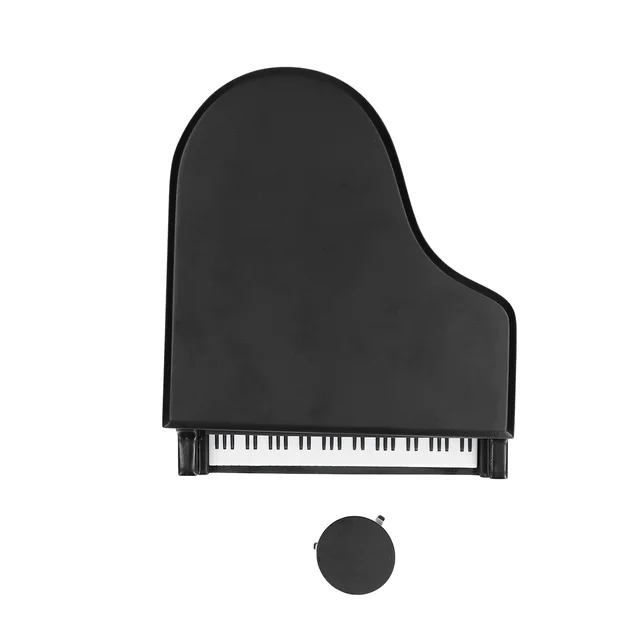 Zongora Alakú Zeneszámú Fa Szimulációs Zenei Doboz Dísz Karácsony Születésnapja Valentin -Napi Ajándékblack - Image 3