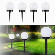 

Solar Led Light Outdoor Lawn Lamps Decoration Garden Lights White Ball Blub Landscape Patio Lights Waterproof Yard Pathway Lamp