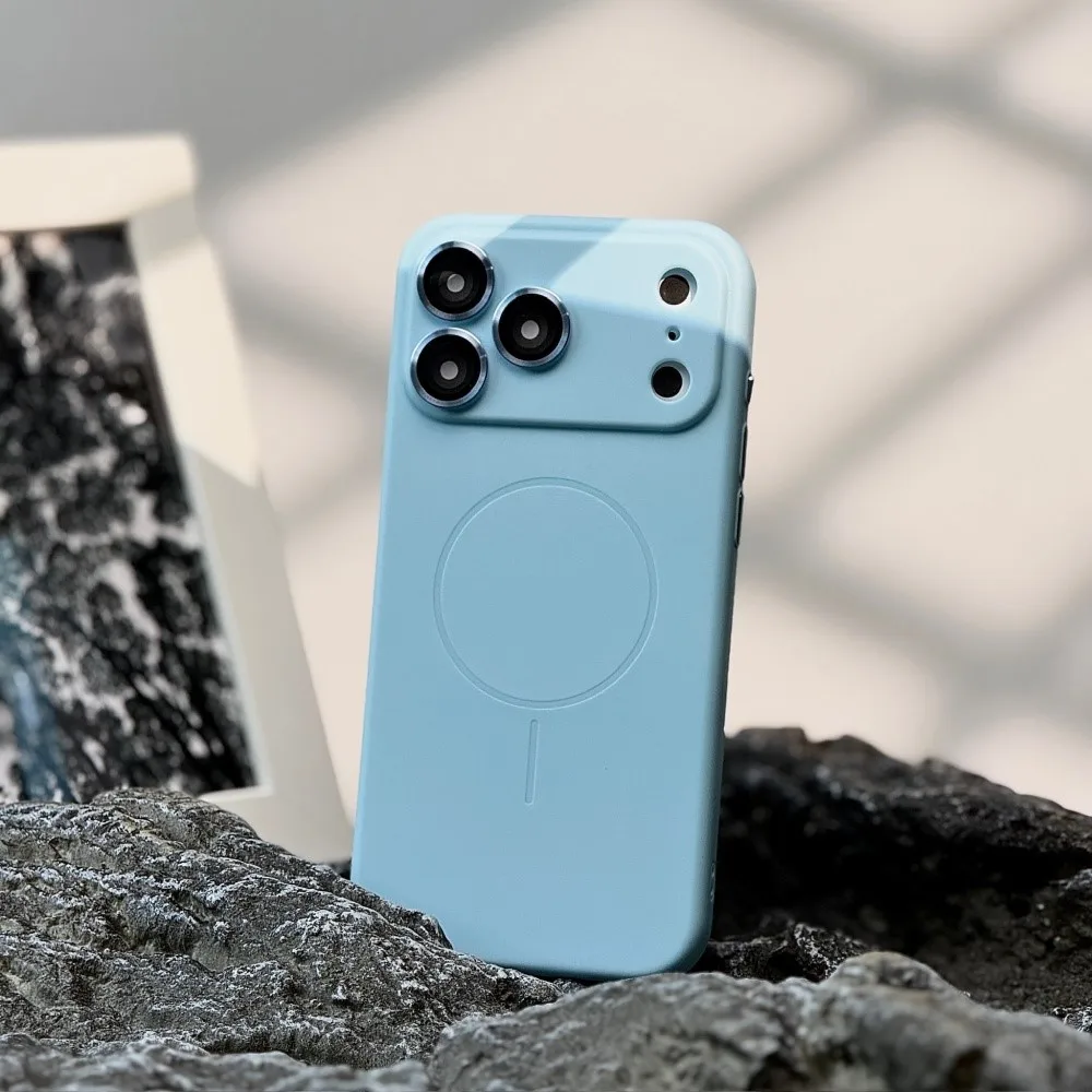 Luxury Fluorescence Silicone For Magsafe Case For IPhone 17 Air 16 15 14 13 12 Pro Max Plus 11 Candy Color Soft Magnetic Cover_voghion.com