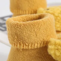 Autumn Winter Baby Shoes Thicken Toddler Floor Sock Shoes Children Warm Soft Anti-slip Walking Shoes Home Kids Casual Slippers 5