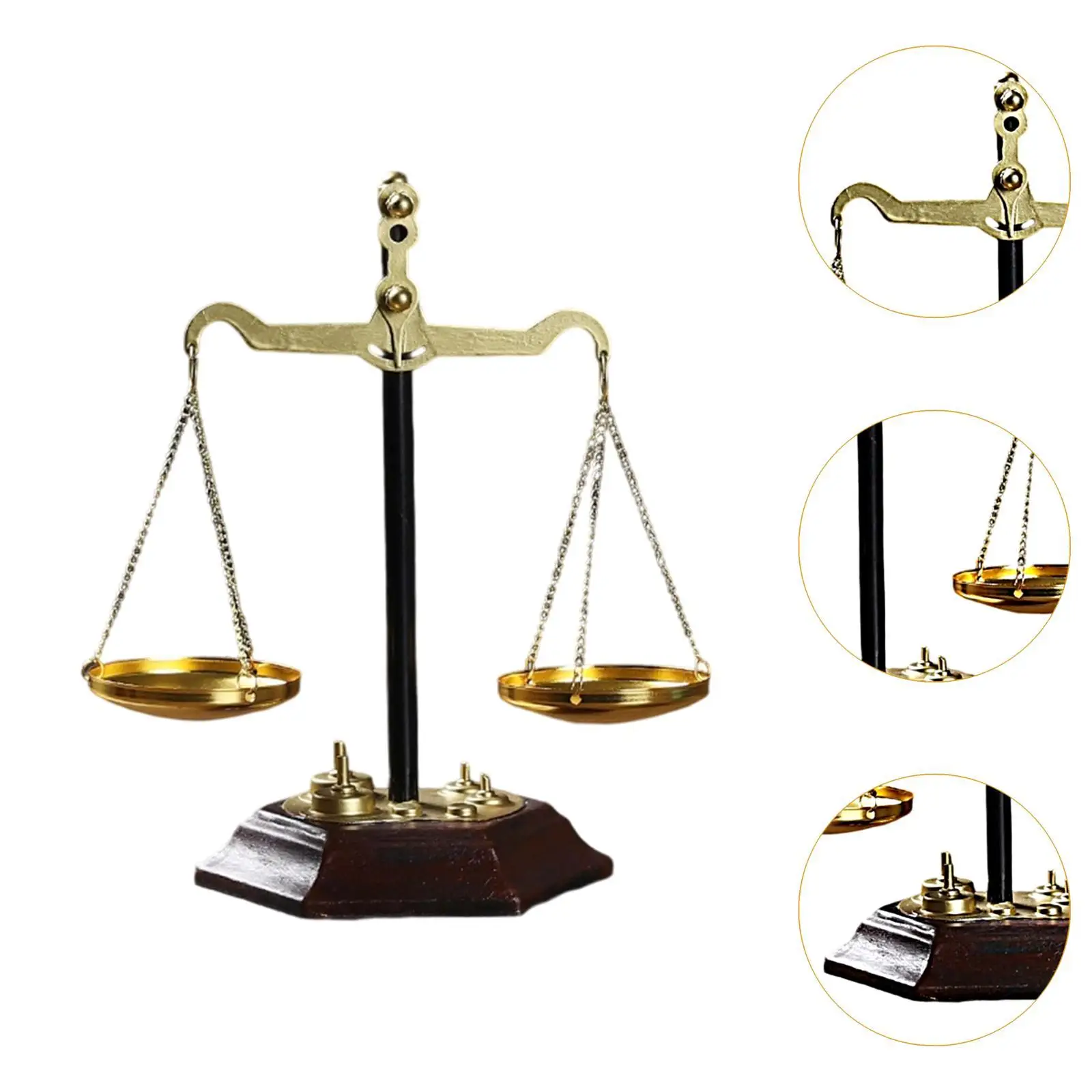 Vintage Style Metal Libra Jewelry Towers for Lawyer Office Decor Attorneys