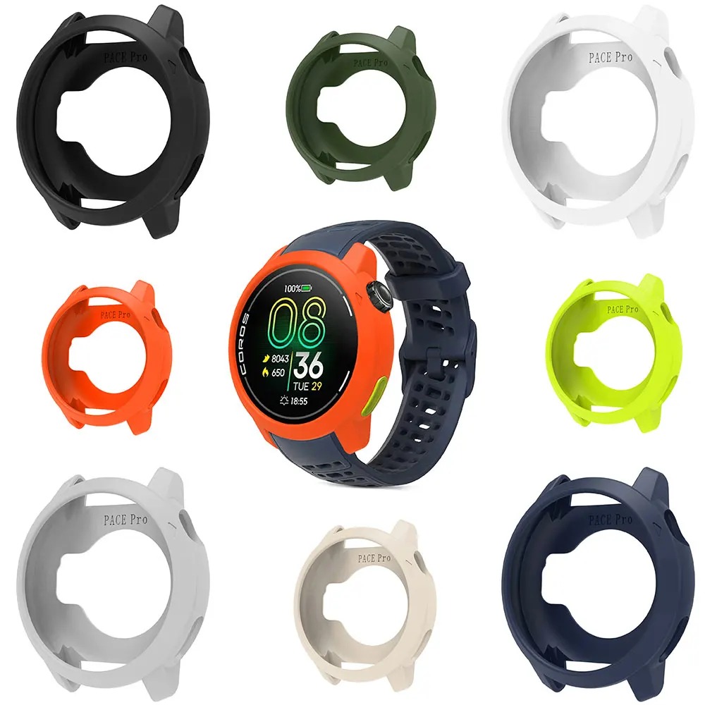 Screen Protector Case For COROS PACE Pro Smartwatch Soft Silicone TPU Protective Bumper Shell Cover Accessory watch screen protector case watch accessories watch screen protector apple watch screen protector case watch case watch protective case watch cover watch protective cover bumper protective case