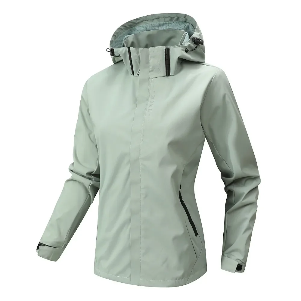 Spring and Autumn Outdoor Windproof and Waterproof Jacket Thin Trend Loose Breathable Mountaineering Suit Jacket Women