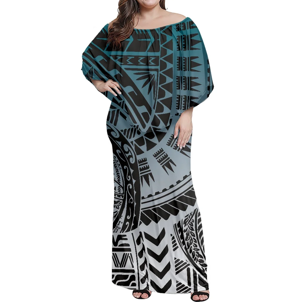 

Cumagical New Style Dress Polynesian Tribal Print Ladies Clothing Sexy Club Sexy Evening Dress For Women