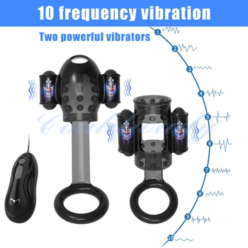 Male Glans Exerciser Penis Vibrator Masturbation Stimulator Delayed Ejaculation Bullet Glans Vibrator Sex Toys For Men Sex Shop 2