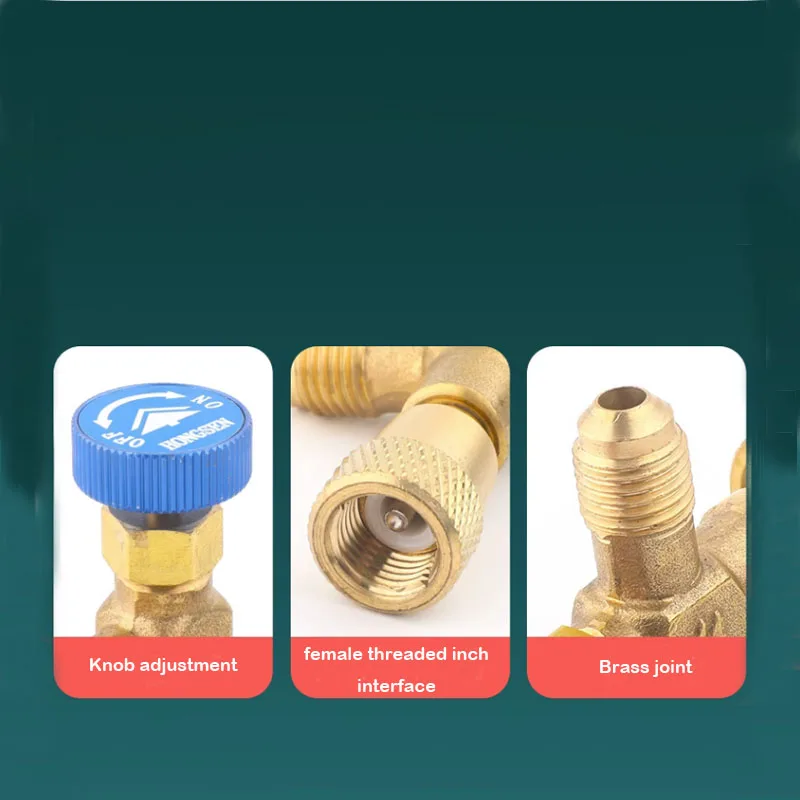 Kit Adaptateur Valve R410A R22 Pour Climatisation Et Réfrigération - Raccord 1/4 Et 5/16 Pouce Mâle/Femelle